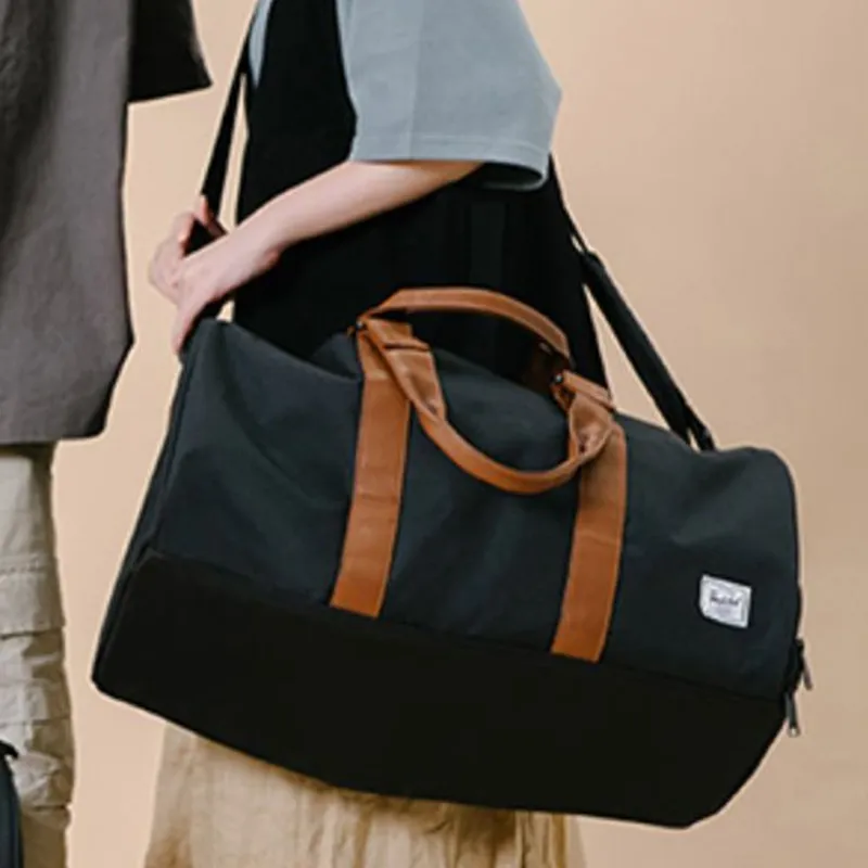 Herschel Polyester Novel Travel Bag, Gym Bag, Handbag Tubas Unisex Black-4