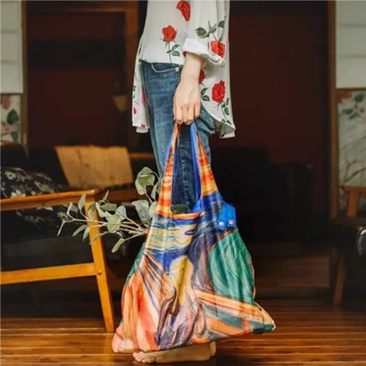 Loqi Polyester Shoulder Bag Unisex Multicolor 'Cry'/Spring/Health Goddess For Women's-3