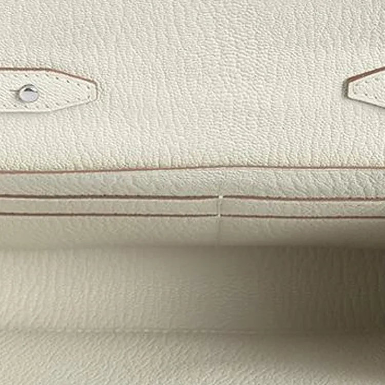 HERMES Clic Mysore Goat Skin Handheld Shoulder Bag Crossbody Bag Regular Women's Mushroom White-3