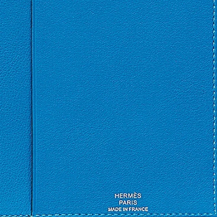 HERMES Swift Calfskin Storage Bag Unisex T7 BleuHydra Water Nymph Blue-3
