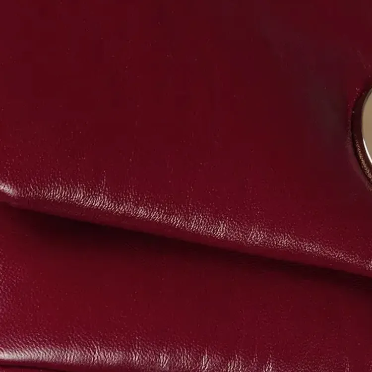 GUCCI Leather Shoulder Bag Crossbody Bag Handbag Small Size Women's Red-6