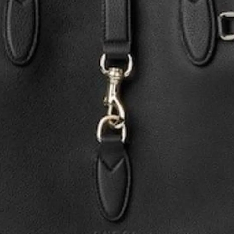 GUCCI Leather Tote Bag Shopping Bag Shoulder Bag Handbag Large Size Women's Black-8