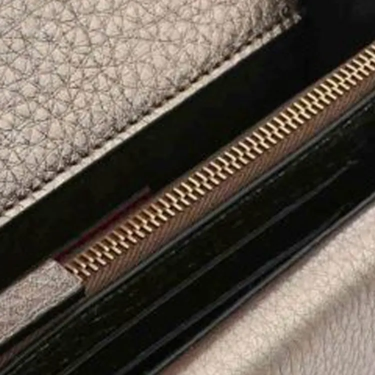 Valentino Calfskin Clutches Shoulder Bag Crossbody Bag Women's Dove Gray-3