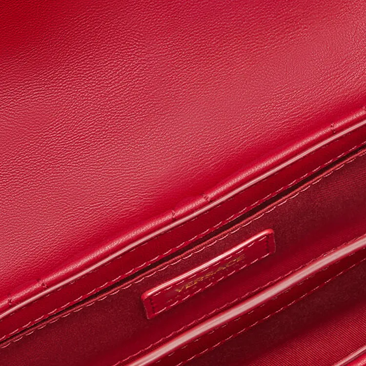 FANSIZHE Lambskin Shoulder Bag, Crossbody Bag Mini Women's Red-3