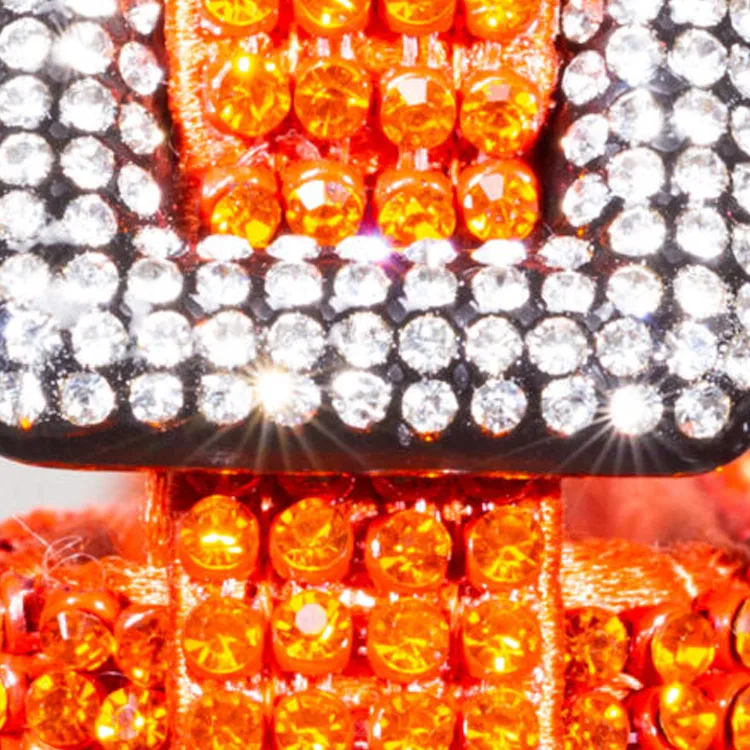 BENEDETTA BRUZZICHES Rhinestone Shoulder Bag Women's Orange-3