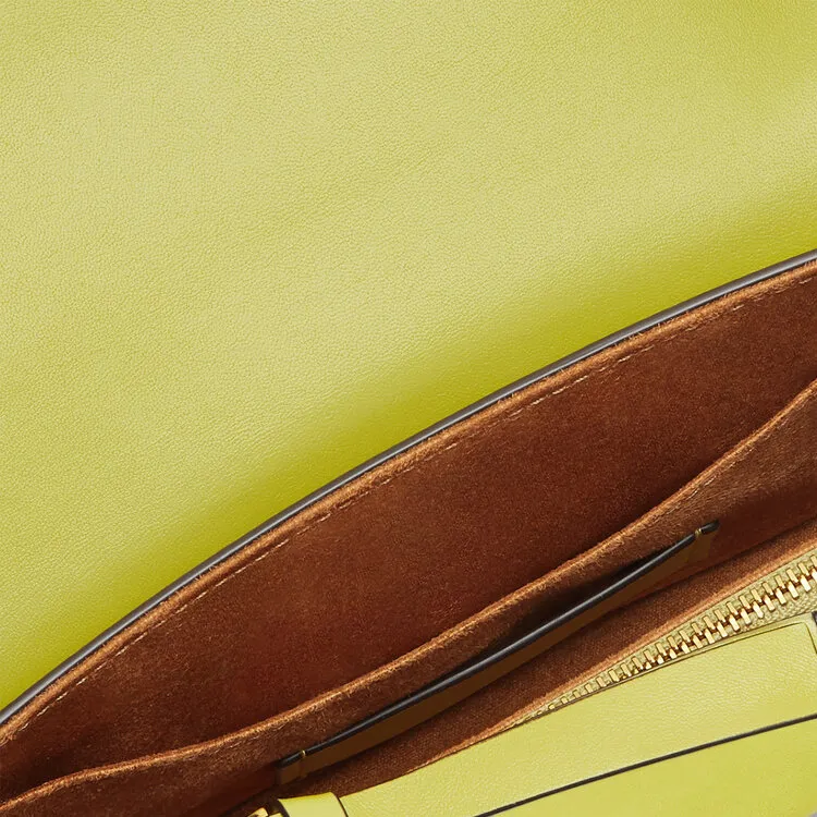 VERSACE Lambskin Shoulder Bag, Crossbody Bag Mini Women's Green-3