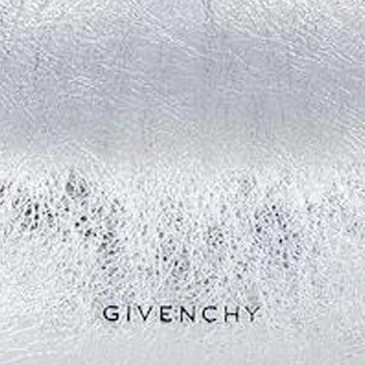 GIVENCHY Lucky Lock Calfskin Handbag, Shoulder Bag Small Size Women's Light Silver-4