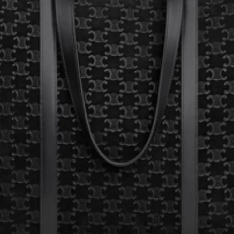 CELINE Suede Tote Bag Shopping Bag Shoulder Bags Women's Black-4