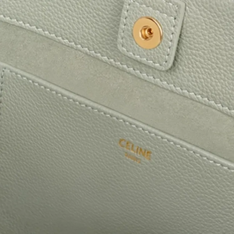 CELINE Cabas Calfskin Tote Bag Shopping Bag Shoulder Bag Handbag Mini Women's Lightweight Clay-5