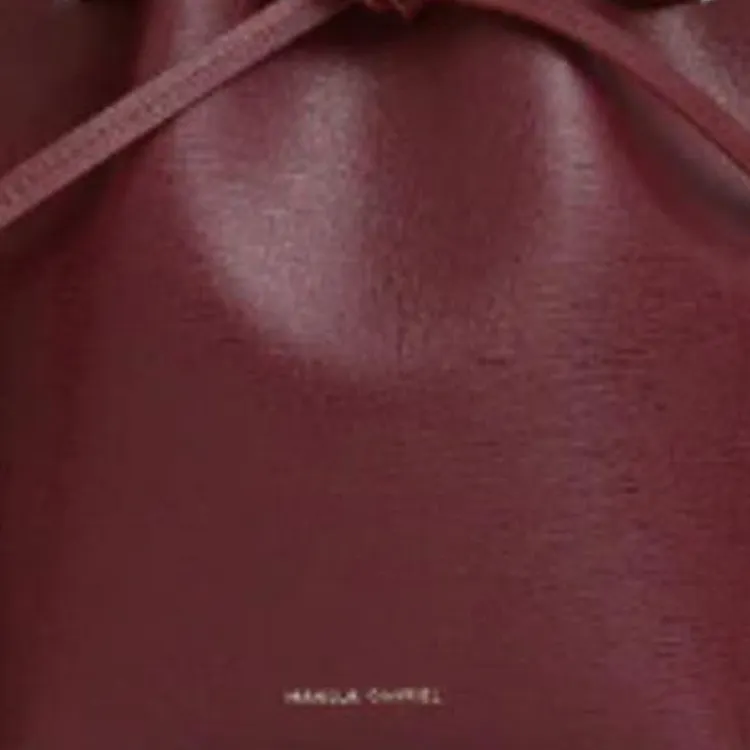 MANSUR GAVRIEL Leather Shoulder Bag Mini Women's Dark Purple Red-3