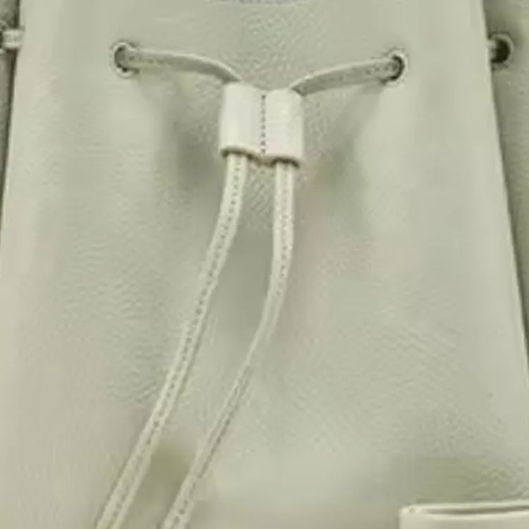 COCCINELLE Fabric Cow Leather Patchwork Bucket Bags Shoulder Bag Crossbody Bag Handbag Large Size Women's Celadon Green-1