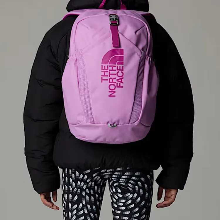 THE NORTH FACE Recycled Polyester Backpack Mini Unisex Dragon Fruit Red Deep Mulberry-4