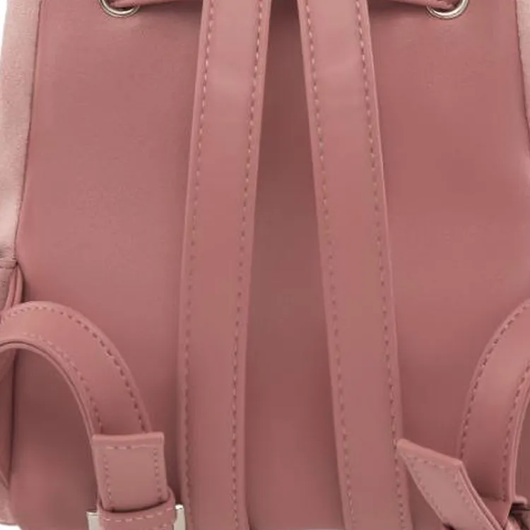 Emis Synthetic Leather Backpack Women's Pink-4