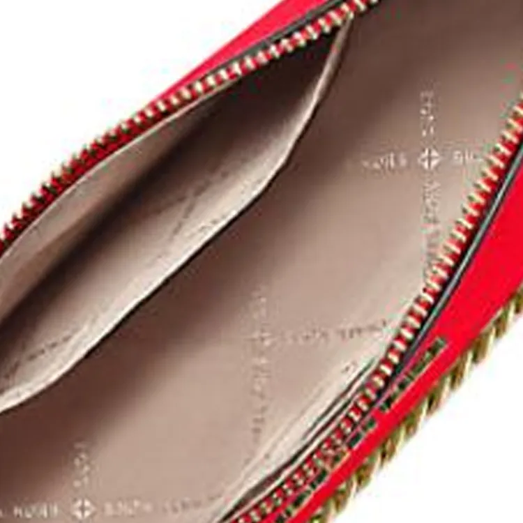 MICHAEL KORS Jet Set Leather Envelope Bag Shoulder Bag Crossbody Bag Medium Size Women's Red-3