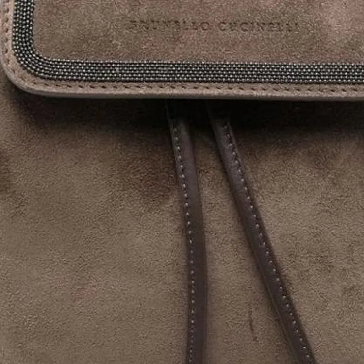 Brunello Cucinelli Calfskin Backpack Women's Tan-2