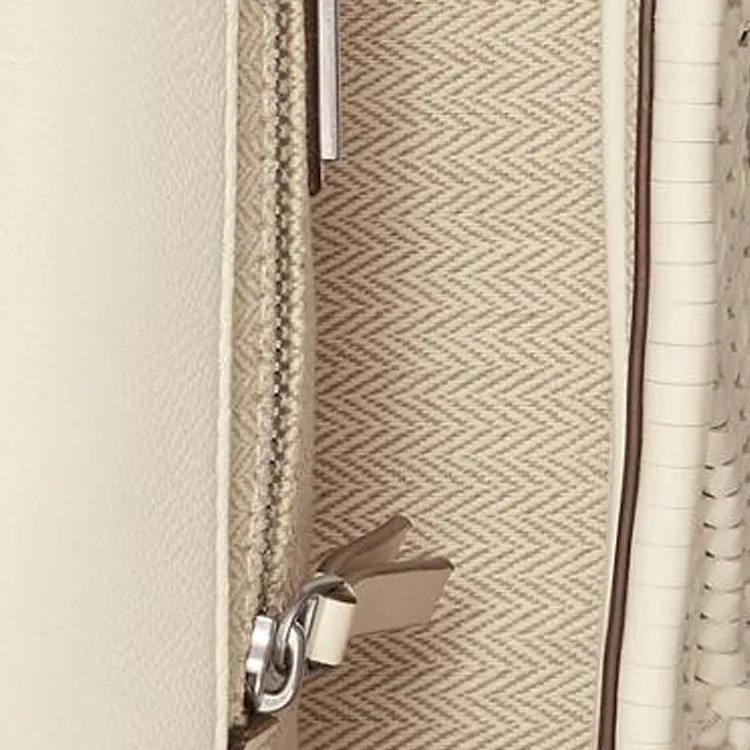 TORY BURCH Kira Leather Portable Crossbody Bag, Shoulder Bag Small Size Women's Ivory White-4