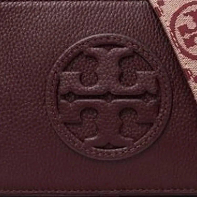 TORY BURCH Miller Litchi Grain Leather Shoulder Bag, Crossbody Bag Mini Women's Tan-2
