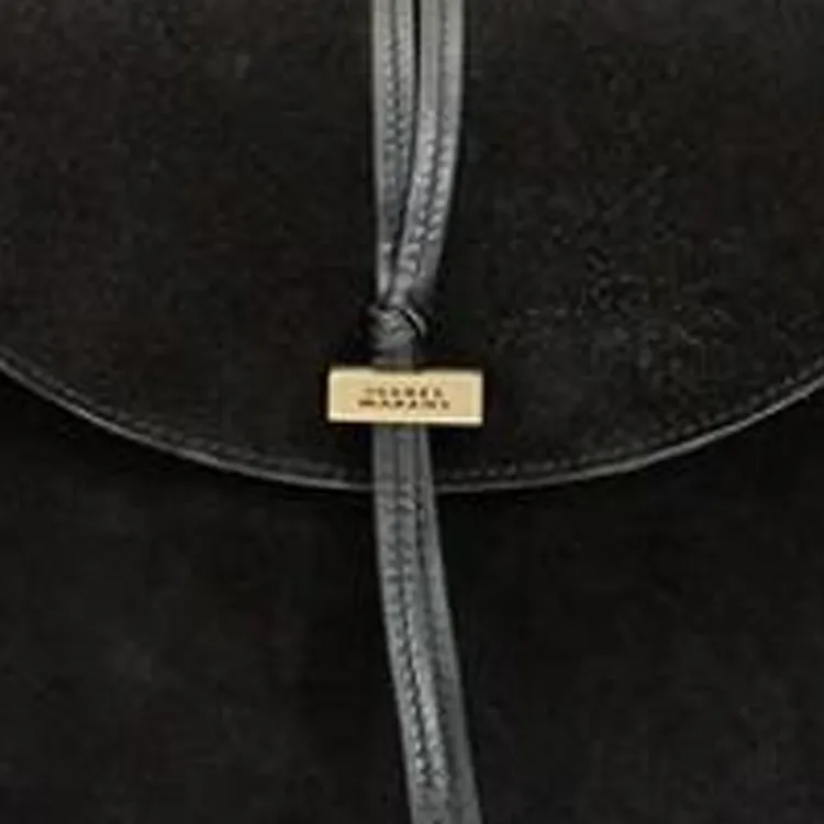 ISABEL MARANT Cow Leather Shoulder Bag Women's Black-3