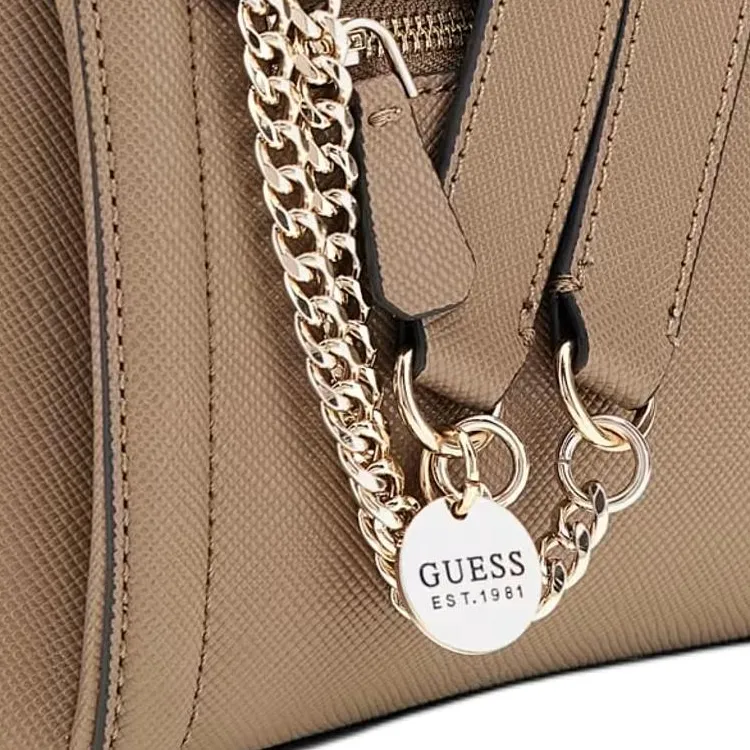 GUESS PU Portable Crossbody Bag Shoulder Bag Mini Women's Beige-3