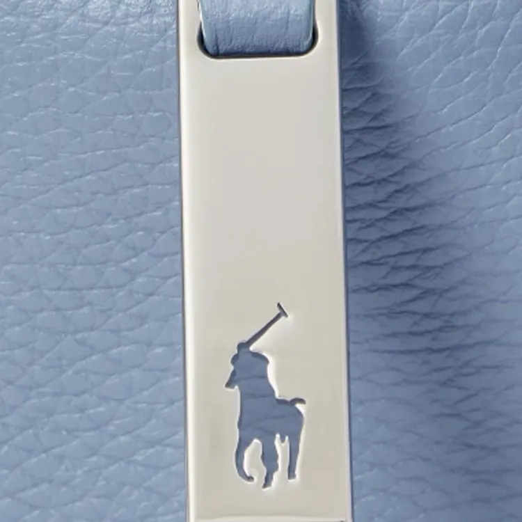 Ralph Lauren Polo ID Leather Shoulder Bag Mini Women's Blue-4