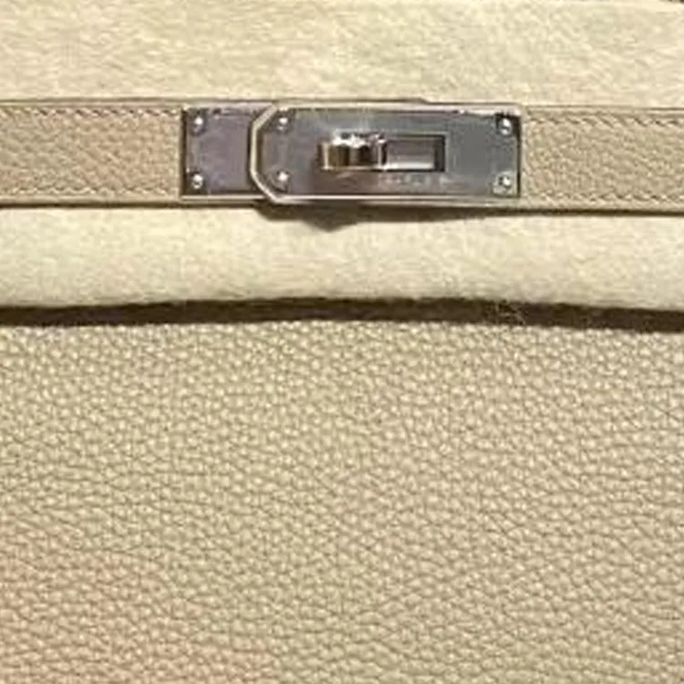 HERMES Birkin Togo Calfskin Handbag Women's 8Q BEIGE MARFA Beige-4