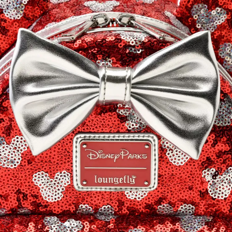 Disney Synthetic Leather Backpack Women's Red-3
