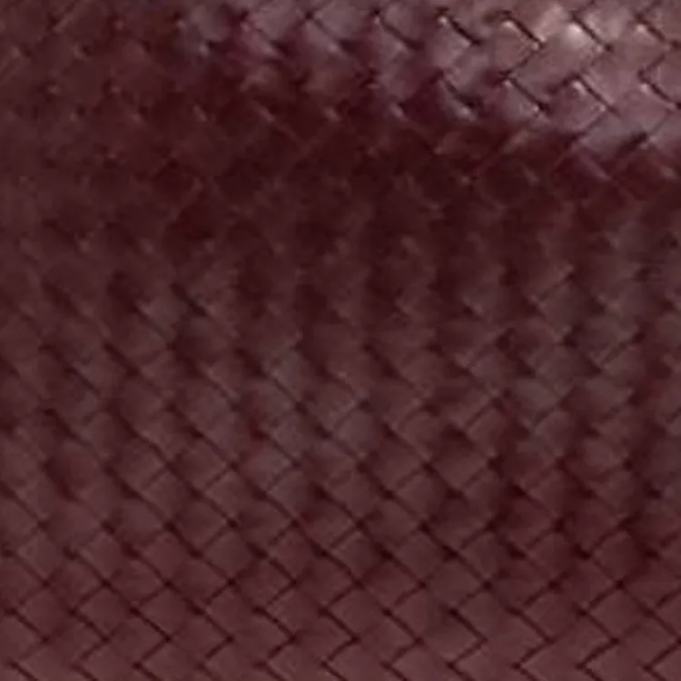 Bottega Veneta Calfskin Handbag Large Size Women's Burgundy-1
