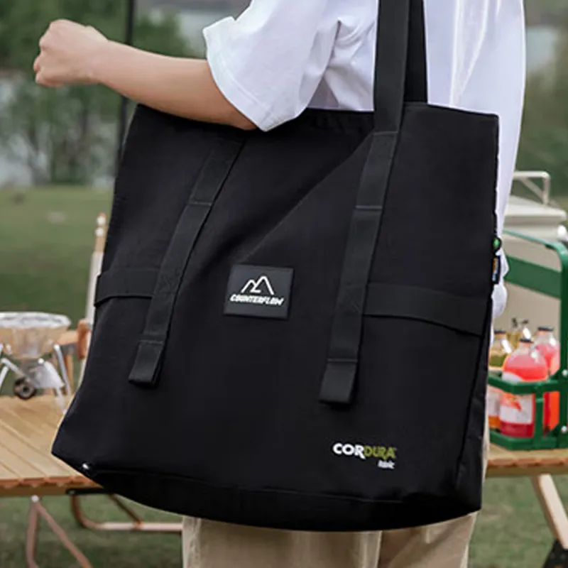 LiNing Sports Life Collection Polyester Tote Bag Shopping Bag Handbag Shoulder Bag Unisex Black-5