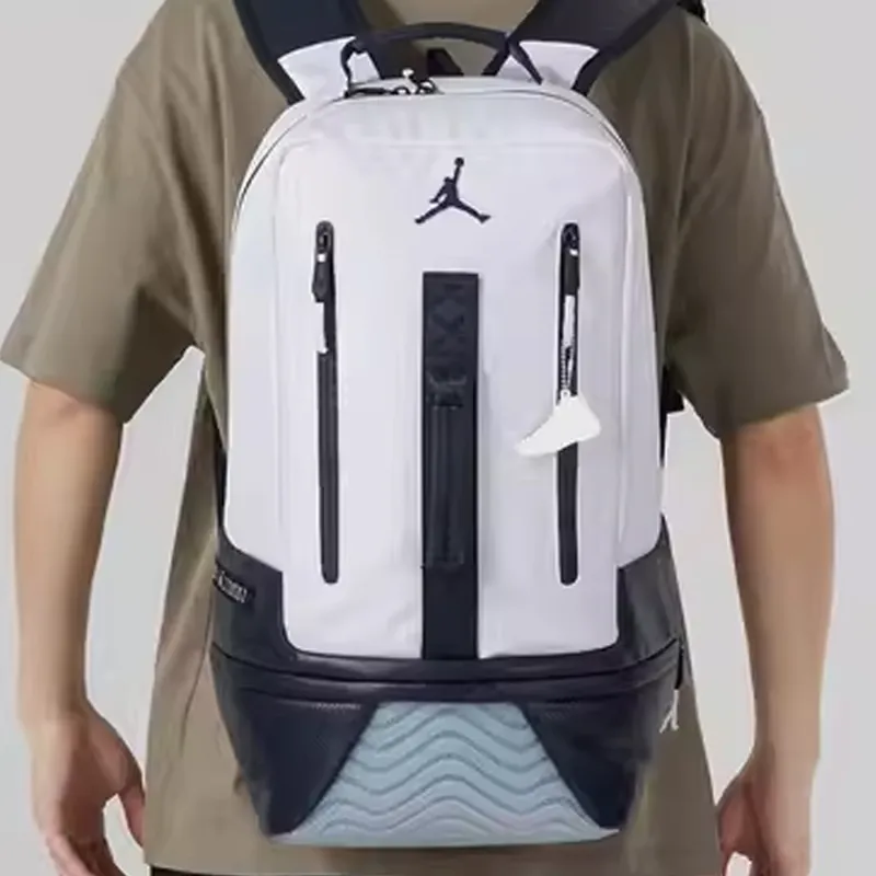 Jordan Polyester Elastane Backpack Regular Unisex Black/White-5