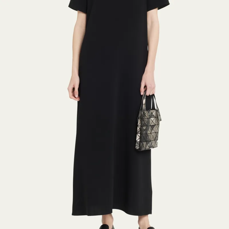 ISSEY MIYAKE Polyurethane Tote Bag, Shopping Bag, Shoulder Bag, Handbag Mini Women's Black-4