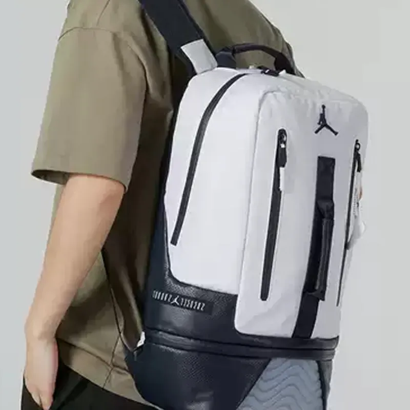 Jordan Polyester Elastane Backpack Regular Unisex Black/White-3