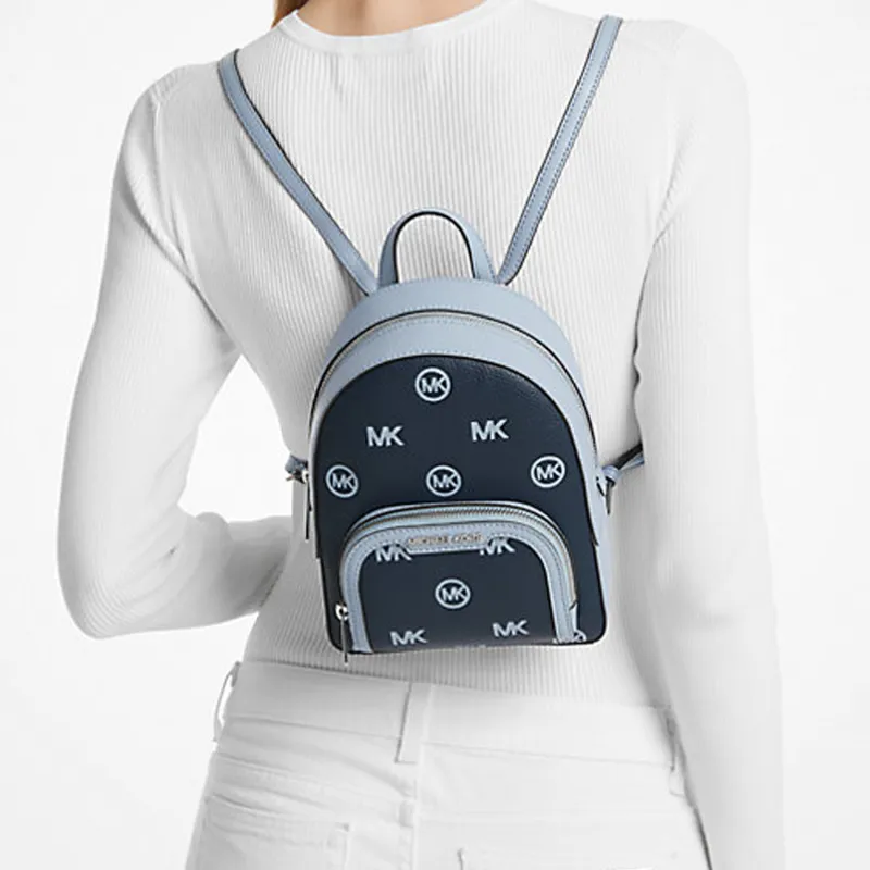 MICHAEL KORS Jaycee Polyurethane Crossbody Backpack Extra Small Women's Marine Blue-4