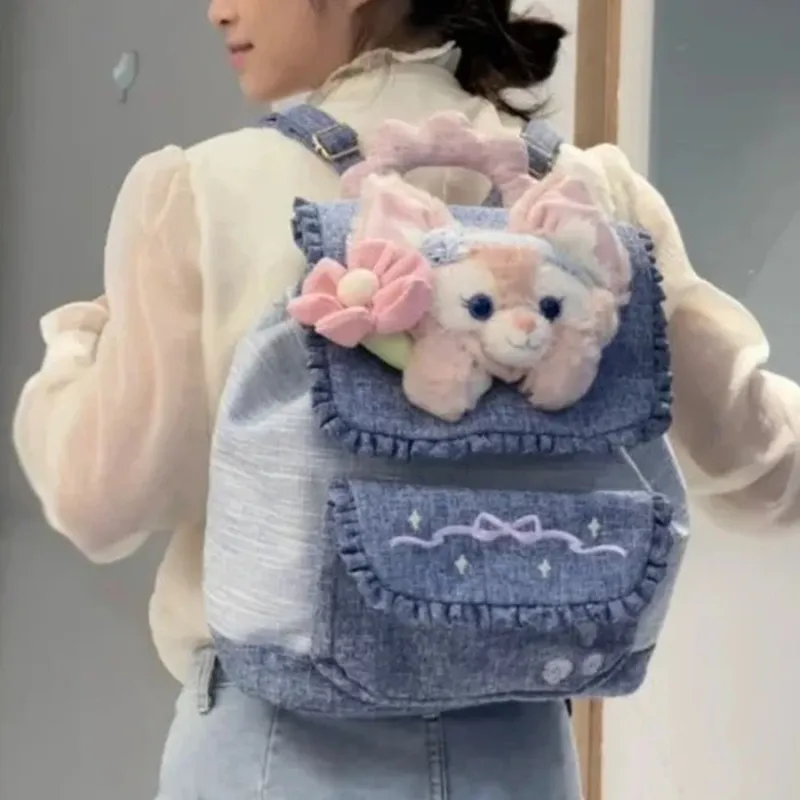 Disney Polyester Backpack Regular Women's Blue-4