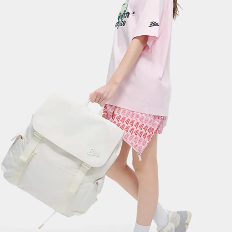 FILA FUSION Fabric Backpack Regular Unisex Marshmallow White-4