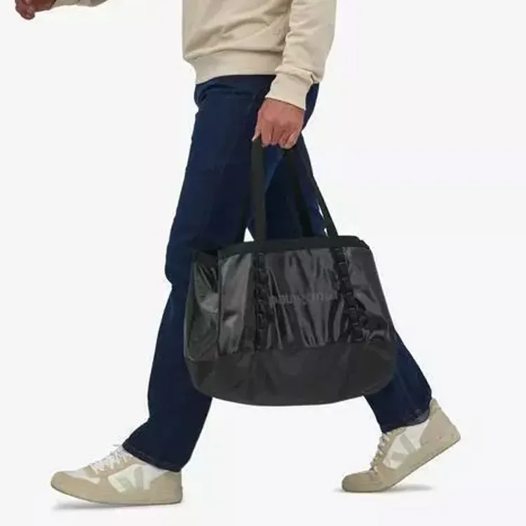 Patagonia Polyester Tote Bag, Shopping Bag, Handbag Regular Unisex Black-1