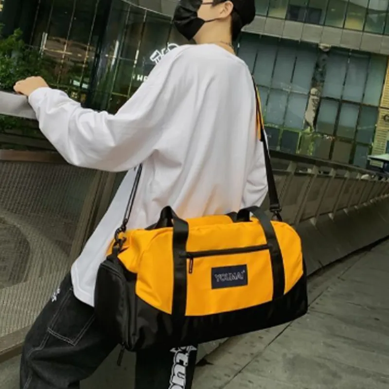 NIGEER Nylon Travel Bag Gym Bag Large Size Unisex Black/Red/Fruit Green/Pink/Khaki/Yellow/Army Green-8