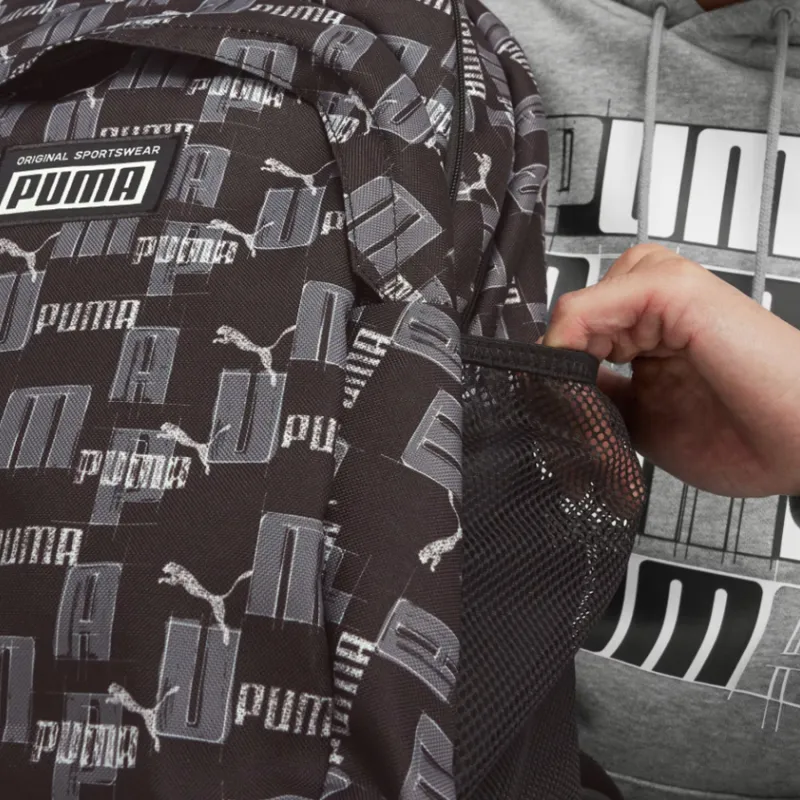 PUMA Polyester Backpack Regular Men's Black Emblem-3