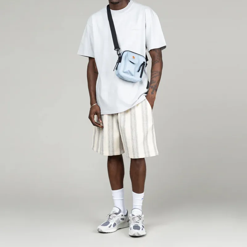 Carhartt WIP Essentials Recycled Polyester With Polyurethane Crossbody Bag, Shoulder Bag Trumpets Unisex Sky Blue-1