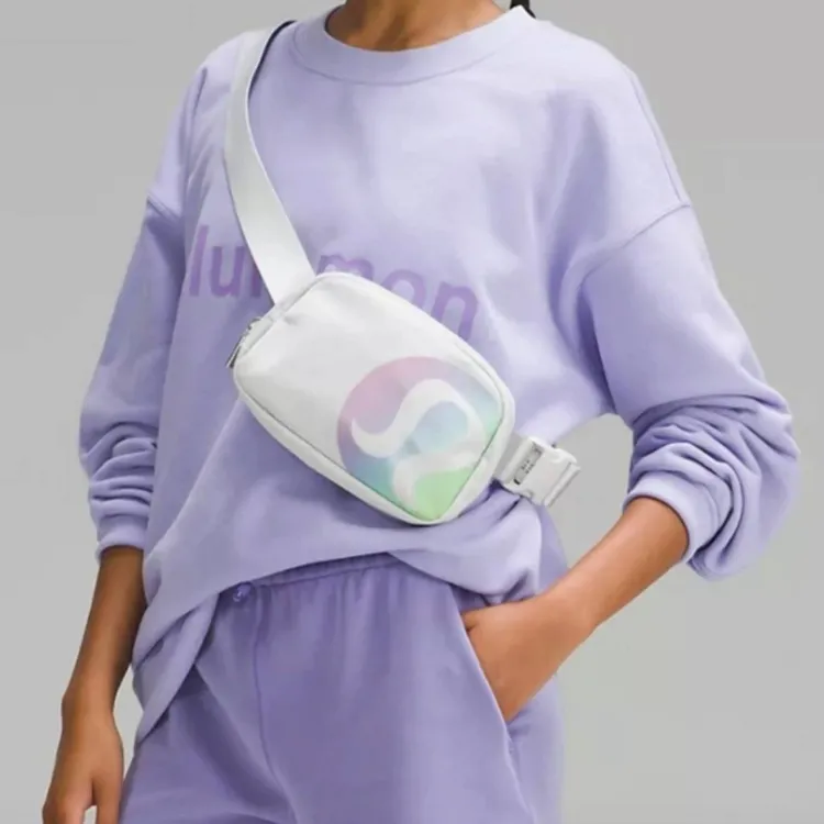Lululemon Recycled Polyester Sling Bags One Shoulder Crossbody Fanny Pack Regular Unisex White-3