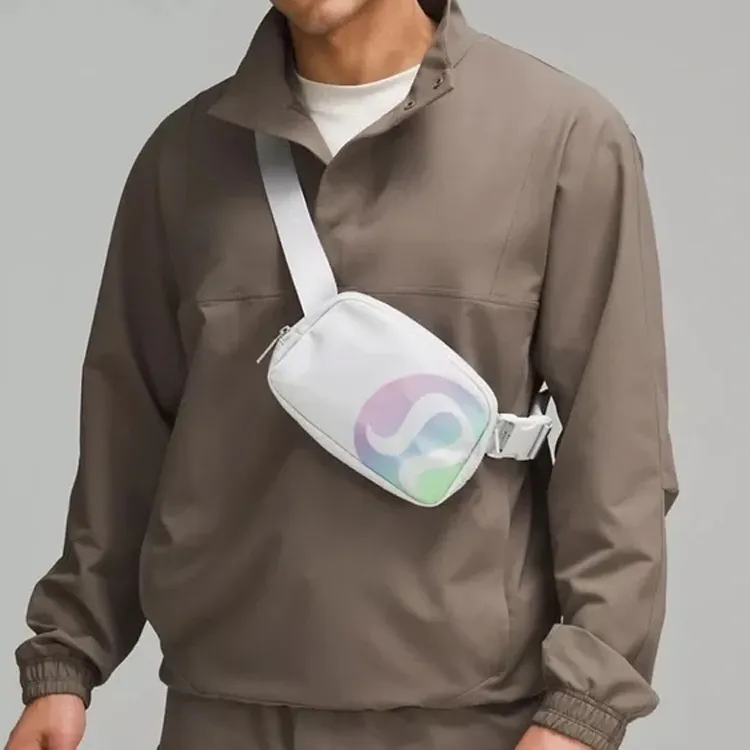 Lululemon Recycled Polyester Sling Bags One Shoulder Crossbody Fanny Pack Regular Unisex White-4