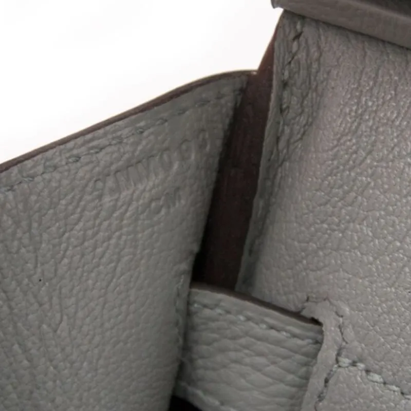 HERMES Birkin Togo Calfskin Birkin Bag Handbags Regular Women's 4Z Gris Mouette Gull Gray-4