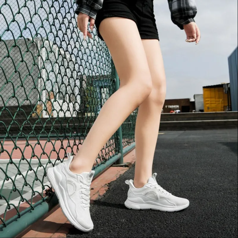 HLA Casual Shoes Women's Low Top White/Beige-5
