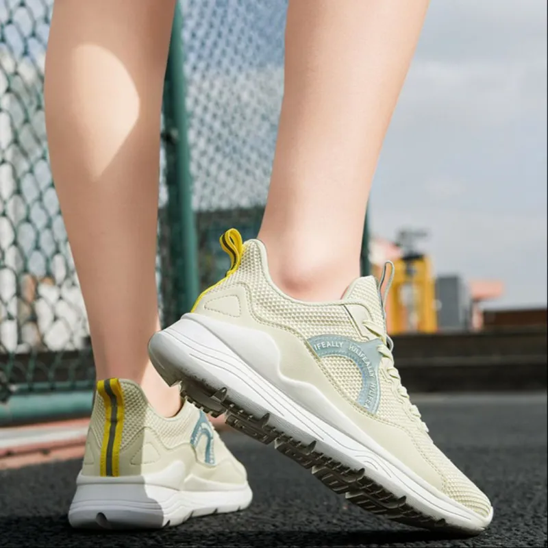 HLA Casual Shoes Women's Low Top White/Beige-13