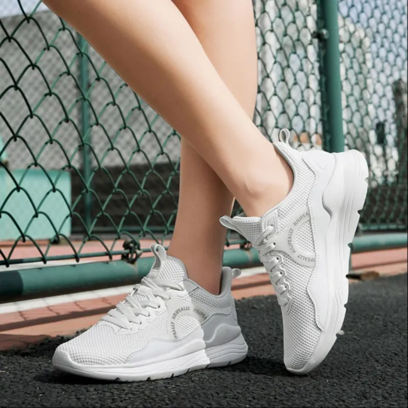 HLA Casual Shoes Women's Low Top White/Beige-6