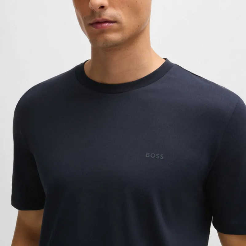 HUGO BOSS Logo Printed Jersey T Shirt-4