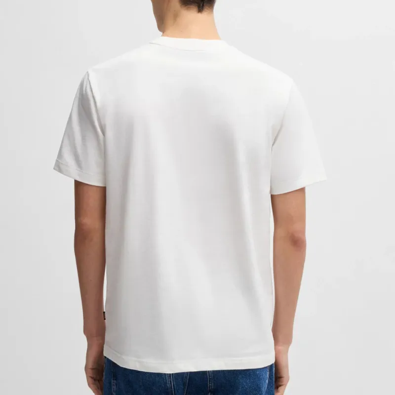 Boss Logo artwork Cotton T shirt-3