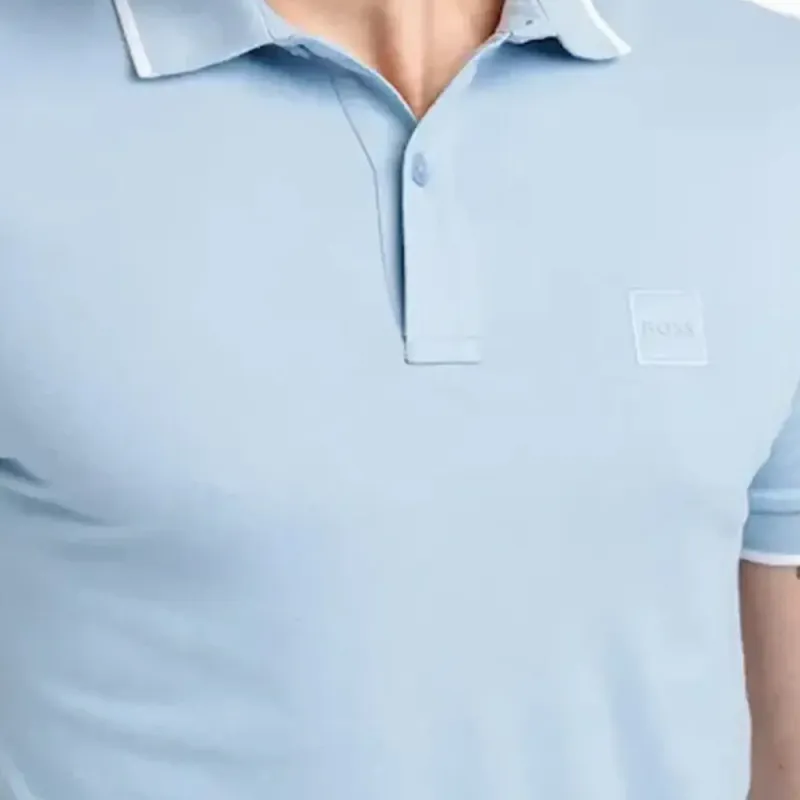 HUGO BOSS Polo Shirt Men's Light Blue-1