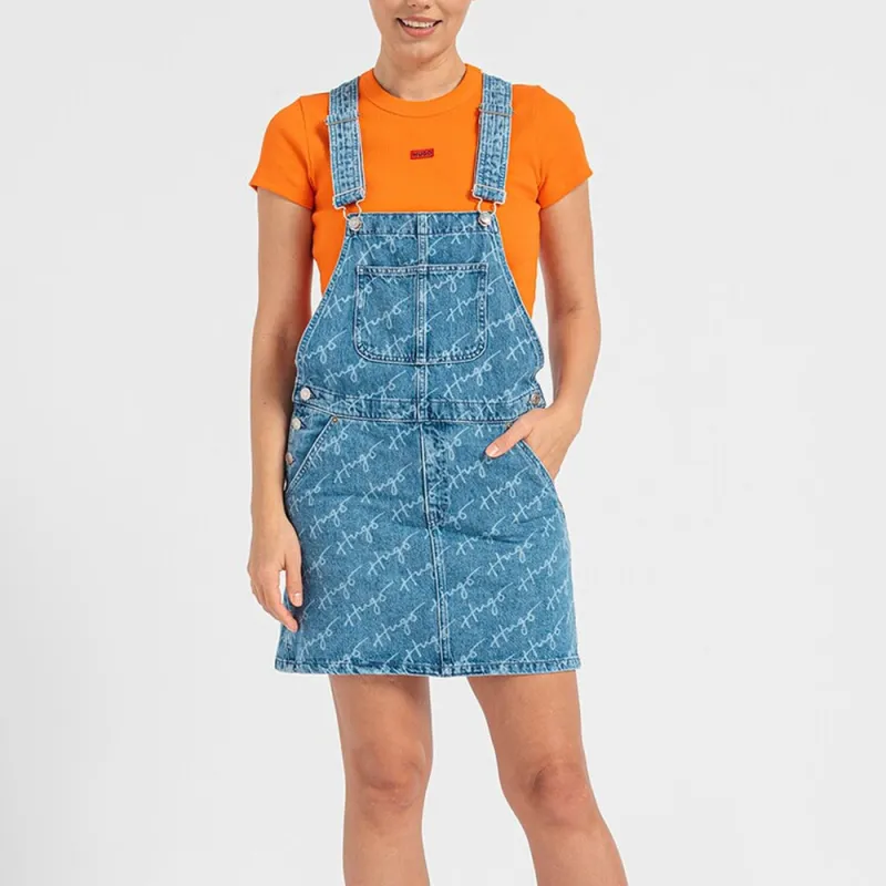 HUGO BOSS Sleeveless Dresses Women's Blue-1