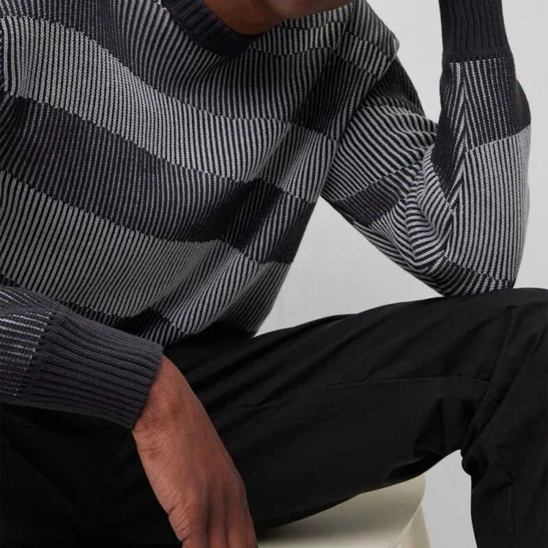 HUGO BOSS Sweaters Men Gray-4