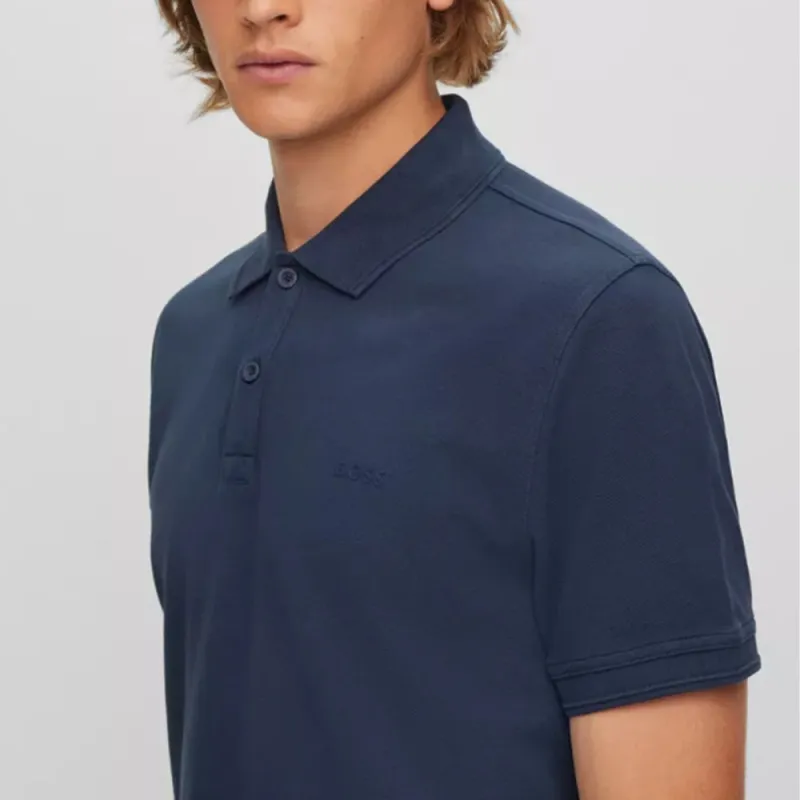 HUGO BOSS Polo Shirts Men Dark Blue-4